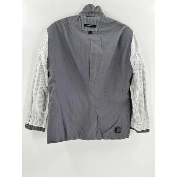 JOHN VARVATOS Cotton Blend Gray Stripe Unconstructed BLAZER Jacket Size 36 USA - Picture 13 of 15